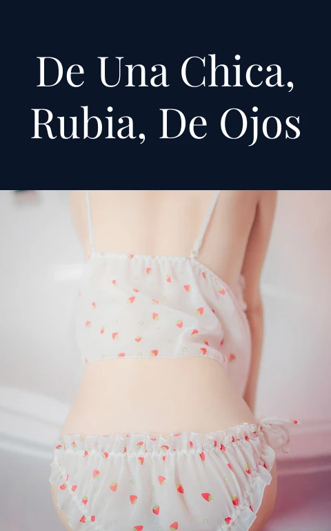Coño húmedo de una chica, rubia, de ojos azules