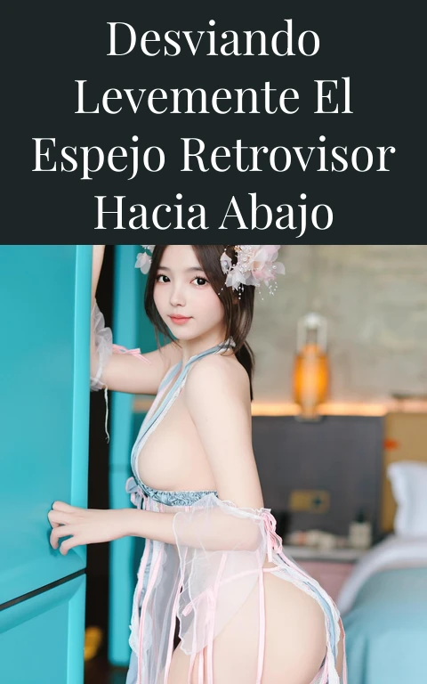 Desviando levemente el espejo retrovisor hacia abajo